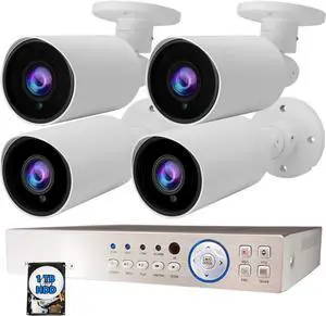 Evertech 8 Channel Surveillance System w/ 1TB Hard Drive and 1080p Indoor Outdoor IR Bullet Security Cameras