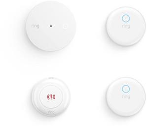 Ring Home Safety Alarm Accessories with Alarm Panic Button (2nd gen), Glass Break Sensor, Smoke and CO Listener, and Flood and Freeze Sensor