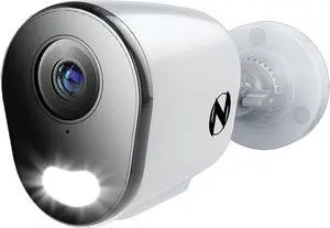 Night Owl Add On Wired IP 4K HD Indoor/Outdoor Deterrence Camera with 2-Way Audio (1-Pack) - Camera Cable Not Included (Requires Compatible NVR - Sold Separately)