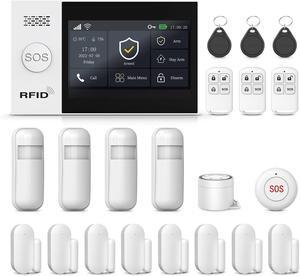 Home Security Alarm Systems,DIY WiFi Door Window Sensor System,21 Piece Kits,App Control,Compatible with Alexa,No Monthly Fee for Apartment,Office,Villa
