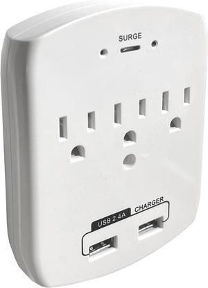 SCS Enterprises WF-113: WiFi Camera Hidden in Power Outlet Extender Wall Charger, P2P Remote Viewing, Recording and Notification.