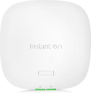 HPE Networking Instant On Access Point AP22 2x2 WiFi 6 Indoor Wireless Access Point | Long Range, Secure, Smart Mesh Support | Power Source Not Included | US Model (R4W01A)