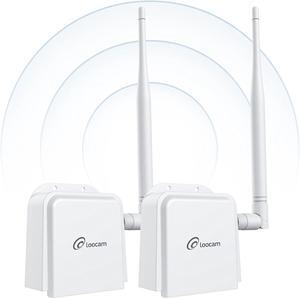 Wireless Bridge Point to Point, 900MHz Outdoor WiFi Bridge with 2000 feet Long Range Transmission Distance
