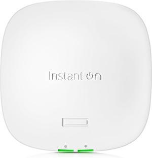 HPE Networking Instant On Access Point AP21 2x2 WiFi 6 Indoor Wireless Access Point | Single-Room, Secure, Smart Mesh Support | Power Source Not Included | US Model (S1T08A)
