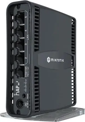 MikroTik hAP ax2 with Quad-Core IPQ-6010 864 MHz CPU, 1 GB, W127040305 (IPQ-6010 864 MHz CPU, 1 GB RAM, 5 x Gbit LAN (1 Gbit LAN with PoE Out), Built-in 2.4 GHz 802.11ax Dual)