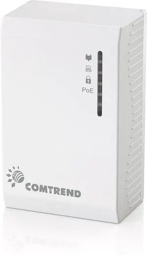 Comtrend G.hn Powerline Ethernet +PoE Adapter  Add to Your Existing G.hn Network or Get a Second Adapter to Create a New One, Reliable Data & Power Solution, Easy PoE Deployment  1.2Gbps, PG-9172PoE