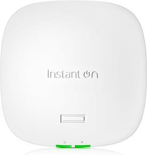HPE Networking Instant On Access Point AP32 2x2 WiFi 6E Indoor Wireless Access Point | Secure, Tri-Band, Future Ready | Power Source Not Included | US Model (S1T22A)