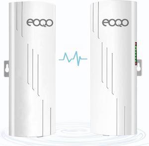 5.8GHz Outdoor Wireless Bridge Point to Point Access PTP/PTMP Plug & Play CPE Network 300Mbps 1.2ML Long Range WiFi Extender with 12DBI High Gain Antenna,POE Power Adapter