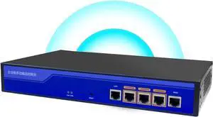 KuWFI LAN Controller, 5 Port 10/100/1000Mbps RJ45 Ports Wireless Aceess Control WLAN Controller AP Management Indoor Outdoor in Wall AP Manage 128PCS Wireless APs, Access 80users in The Same Network