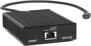 Sonnet Technologies Solo 10G Thunderbolt 3 to 10GBASE-T Ethernet Fanless Adapter (SOLO10G-TB3)