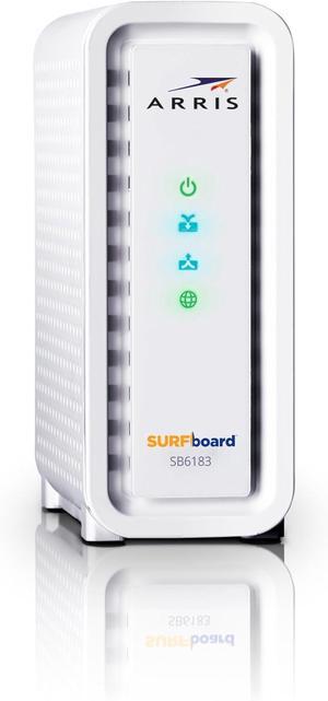 ARRIS (SB6183) -Cable Modem - Fast DOCSIS 3.0 16x4 Gigabit Cable Modem, For Comcast Xfinity, Cox, Spectrum and more, 1 Gbps Port, 400 Mbps Max Internet Speed, 2 Year Warranty
