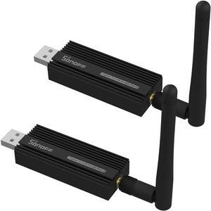 SONOFF Zigbee 3.0 USB Dongle Plus Gateway,Universal Zigbee USB Gateway with Antenna for Home Assistant, IoBroker, Wireless Zigbee 3.0 USB Adapter(2 Pack)