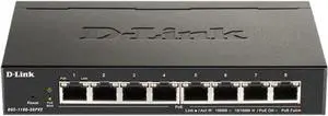 D-Link 8-Port Gigabit Smart Managed PoE+ Switch | 8 PoE+ Ports (64W) |L2| VLANs| Cable Diagnostics | Web Managed | Desktop | Fanless| NDAA Compliant | Lifetime Protection (DGS-1100-08PV2)