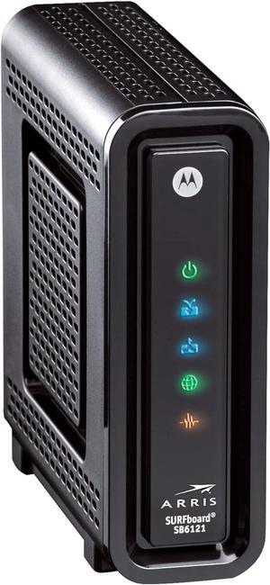 ARRIS SURFboard SBG6580 DOCSIS 3.0 Cable Modem/ Wi-Fi N300 2.4Ghz + N300 5GHz Dual Band Router - Retail Packaging Black (570763-006-00)
