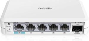 EnGenius Cloud Managed EXT1106 5-Port Gigabit Switch Extender and 1 SFP Slot