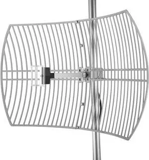 Alfa Weatherproof 2.4GHz 24dBi High Performance Die Cast Reflector Grid Wireless LAN Antenna - For 802.11b,g,N Wireless Wi-Fi