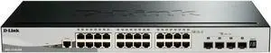 D-Link 28-Port Gigabit Stackable Smart Managed Switch with 10G Uplinks | 24 Gigabit + 4 10GbE SFP+ Ports| L2+/L3 Lite |VLANs |Web Managed |Surveillance Mode |NDAA Compliant (DGS-1510-28X)