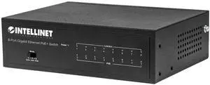 Intellinet 8-Port Gigabit Ethernet Poe+ Switch - 60W Power Budget, Power Output up to 30W Per Port, Unmanaged, Metal Case, Fanless - for Computer Networking Hub, Desktop, 3 Yr Mfg Warranty  561204