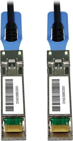 Tripp Lite Series SFP28 to SFP28 25GbE Passive Copper Twinax Direct Attach Cable, 2 Meters / 6.6 Feet, Male-to-Male, SFP-H25G-CU1M Compatible, Black, Lifetime Manufacturer's Warranty (N280-02M-28-BK)