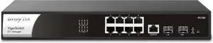 Draytek VigorSwitch P2100 8-Port Gigabit PoE Layer 2+ Managed Switch | 2 SFP Uplink Ports | Rack Mountable | Business Class