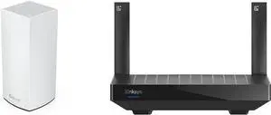 Linksys Atlas WiFi 6 Router Home WiFi Mesh System, Dual-Band & Hydra Pro 6 Mesh WiFi 6 Router - WiFi Extender Replacement - MR5500-AMZ - Mesh WiFi Router for Wireless Internet - WiFi Mesh Wireless