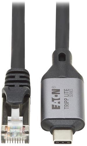 Tripp Lite Series USB-C to RJ45 Adapter Gigabit Ethernet Cable, Male-to-Male, 1 Meter / 3.3 Feet, USB 3.2 Gen 1 - Windows, MacOS, & Linux Compatible - No Software Needed, 3-Year Warranty (U436-01M)