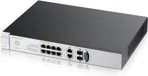 Zyxel Nebula Cloud Managed 10-Port Gigabit PoE+ Layer 2 Switch, 180W Power Budget (Bundled with 1 Year Enterprise License) [NSW100-10P]