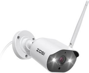 Gadpiparty ZOSI ZG3023A Add-on Camera,3MP Plug-in WiFi IP Camera Outdoor,Night Vision,Remote Access,Weatherproof Home Security Camera,Only Work NVR Network Video Recorder System(Model:ZR08JP,ZR08LL)