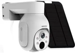 Gadpiparty OOSSXX Extend PTZ Camera & 2-Way Audio 4MP Extend Solar Outdoor Security Cameras Wireless Solar Camera Battery Powered WiFi PIR Detection Home Indoor Video Surveillance NVR System