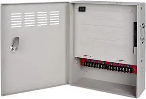 Gadpiparty 4K CCTV Power Supply 8 Channel Adjustable DC11V ~DC15V 16 Amp Output Reset Fuse with Anti-Ripple and Anti-EMI Interference Circurt Designed for 4K IP/CCTV Security Cameras System