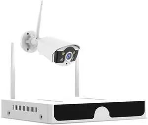 Gadpiparty 3MP 5MP WiFi CCTV System 10CH NVR Security Camera System Two Way Audio Outdoor Wireless IP Cameras Video Surveillance Kit(None,10CH 3MP 1 Cameras)