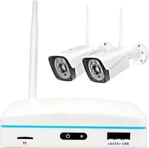 Gadpiparty 8CH WiFi NVR CCTV System 3MP H.265 IP Camera Security System Video Surveillance Monitor Kit Human Detection Night Vision(NVR-2608N-2)