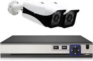 Gadpiparty CCTV Camera Security System Kit 4K 8CH NVR Outdoor Waterproof POE IP Camera Video Surveillance Set Home Monitoring Camera System(None,8CH NVR 2PCS Camera_E/U)