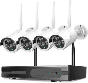 Gadpiparty 5MP WiFi CCTV Camera Security System Kit 10CH NVR Recorder Set P2P Outdoor Wireless IP Cameras Video Surveillance System(None,3MP Bullet System_E/U)