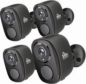 Gadpiparty Security Cameras Wireless Outdoor, 2K Battery Powered Camera for Home Security with IP65, SD/ Free Cloud Storage, No Monthly Fee, AI Motion Detection, Color Night Vision, 2-Way Audio (BW4-