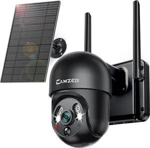 Gadpiparty 4G LTE Cellular Security Camera Wireless Outdoor, 3MP No WiFi Solar Powered Security Camera, 2K Color Night Vision, PIR Motion Detection, Full Coverage Live View, 2 Way Talk, Built in Sim