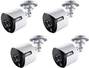 Gadpiparty Lorex C881DA 4K Ultra HD Analog Active Deterrence Security Bullet Camera with Color Night Vision, 135ft IR NV, IP67, Works with D841, D861, D862, D871B, LHV5100, Camera Only, White, 4PK(M.