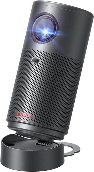 NEBULA Capsule Air Google TV Projector, Officially Licensed Netflix, 720p Smart Mini Projector with Wi-Fi and Bluetooth, 2 Hours of Playtime, Dolby Digital, Ultra Portable for Any Space