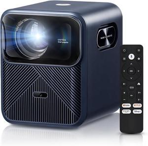 4K Supported Projector with Android TV 11, Wanbo Mozart 1 Pro 1200 ANSI Smart Projector with WiFi and Bluetooth. 16W Speakers, Auto Focus & Keystone, Home Outdoor Projector with Netflix 10000+ Apps