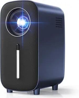 Mini Bluetooth Portable 1080P Projector - 8500L Lumens, 5W Speaker, LED, Blue, USB, Bluetooth, HDMI, Remote Control