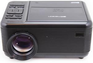 Emerson EVP-2500 150" Home Theater LCD Projector with Built-in DVD Player, Bluetooth, HDMI & USB Inputs, Stereo Speakers, Remote Control, Projector Screen  Perfect for Home and Outdoor Entertainment