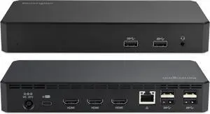 Kensington SD4760P 11-in-1 USB-C Docking Station Triple Monitor DisplayLink Docking Station, 3xHDMI, 100W Charging for Laptop, 6xUSB A, Ethernet, Audio, for Mac and Windows Driver Require K33622NA