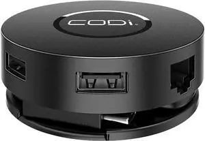 CODi 7-Port Mini USB-C Docking Station for Desktop PC/Tablet (A01058)