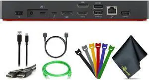 USB C Docking Station Multiport Adapter Dongle Type C Hub 2 HDMI Support 8K, RJ45 Ethernet Port, 100W PD Charging, 3*USB, SD/TF Card Reader for MacBook Windows Laptop (TAA Compliant)