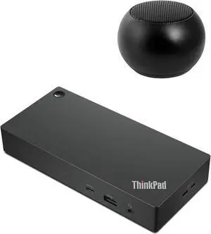 Lenovo ThinkPad Universal USB-C Dock 90W 4K Support, HDMI, USB-C, DisplayPort, USB Hub Bundled with Bluetooth Mini U Speaker with Built-in Mic, 4 Hour Playback Lenovo ThinkPad Universal USB-C Dock 90W 4K Support, HDMI, USB-C, DisplayPort, USB Hub Bundled with Bluetooth Mini U Speaker with Built-in Mic, 4 Hour Playback