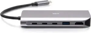 C2G USB-C® 4.0 6-in-1 Mini Docking Station with HDMI®, USB-A, Ethernet, and USB-C® 85W 8K 60HZ