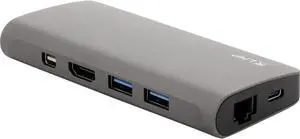LMP - 4K USB-C Travel Docking Station with 9 Ports - Space Gray