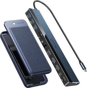 USB C Docking Station and USB4 M.2 NVMe SSD Enclosure