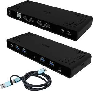 i-tec Universal Docking Station Dual 4K Display - 2X DisplayPort and 2X HDMI, 5X USB Ports