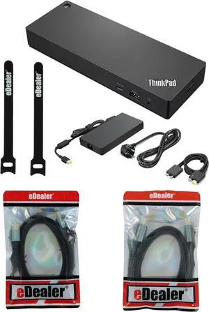 ThinkPad Thunderbolt 4 Workstation Dock (40B00300US) + eDealer Starter Kit Bundle
